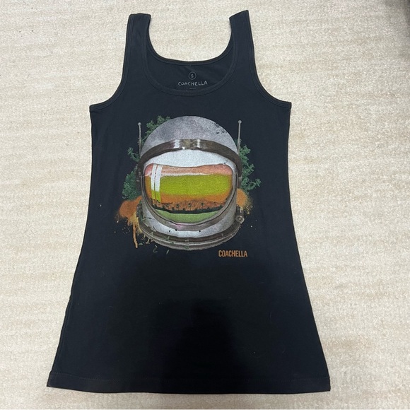 coachella Tops - Coachella 2015 Music Festival Tank Top Adult Small Double-Sides Back Lineup